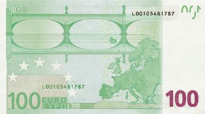100 Euro - Rückseite